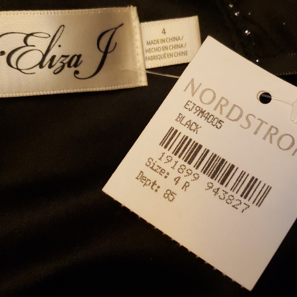 ELiZA J WOMEN' BLACK SEQUIN DRESS SZ 4 - Picture 15 of 16
